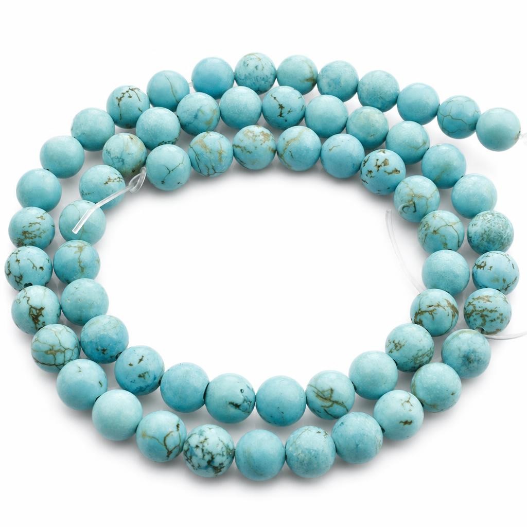 Perles turquoises