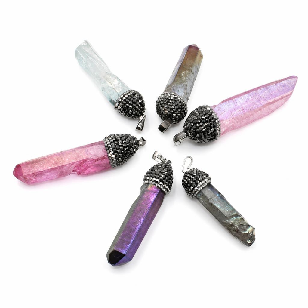 Pendentifs quartz naturel