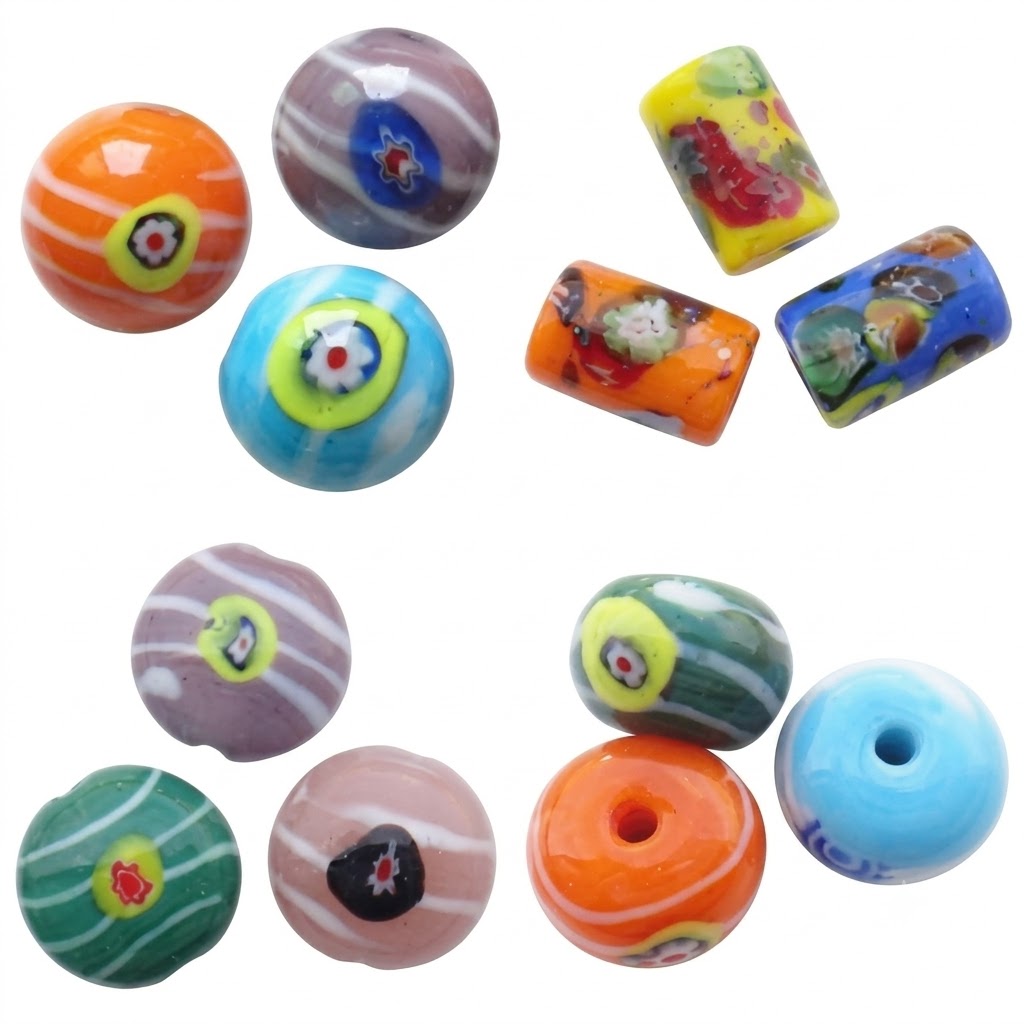 Coirníní Millefiori Slice Lampwork