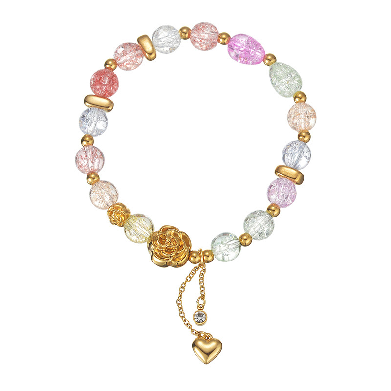 Pulsera de perlas de vidrio