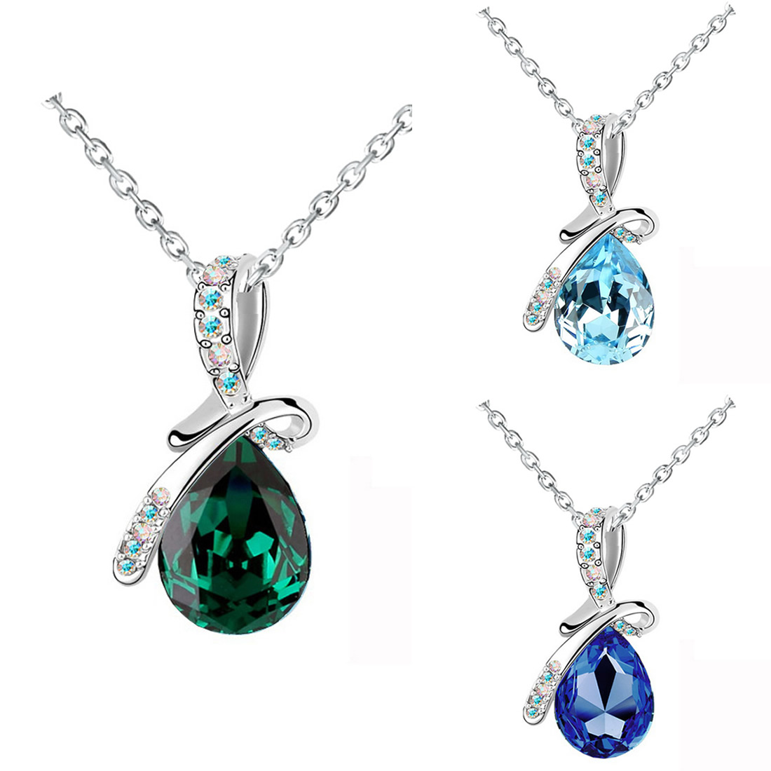 Crystal Zinc Alloy Necklaces