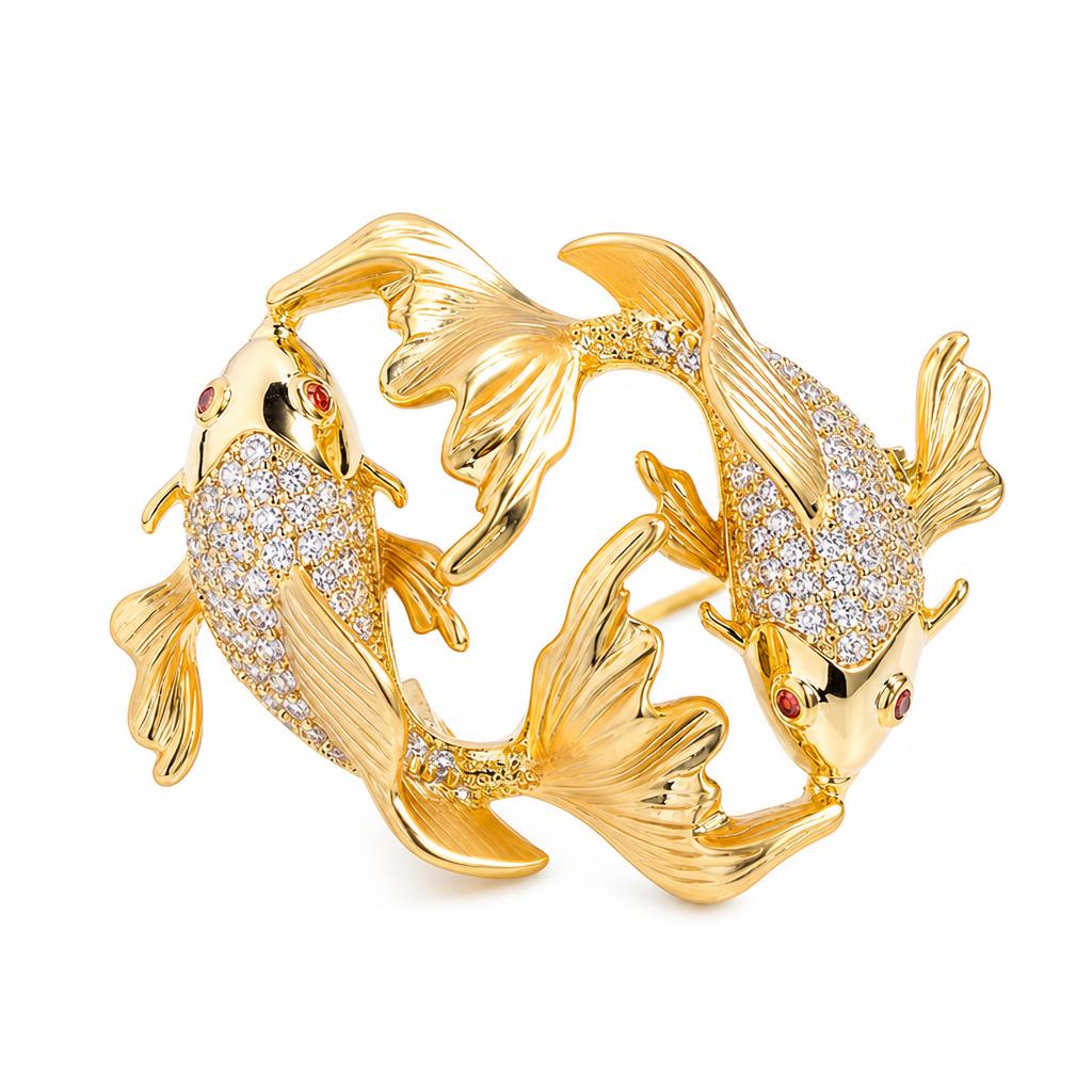 Broche zircon