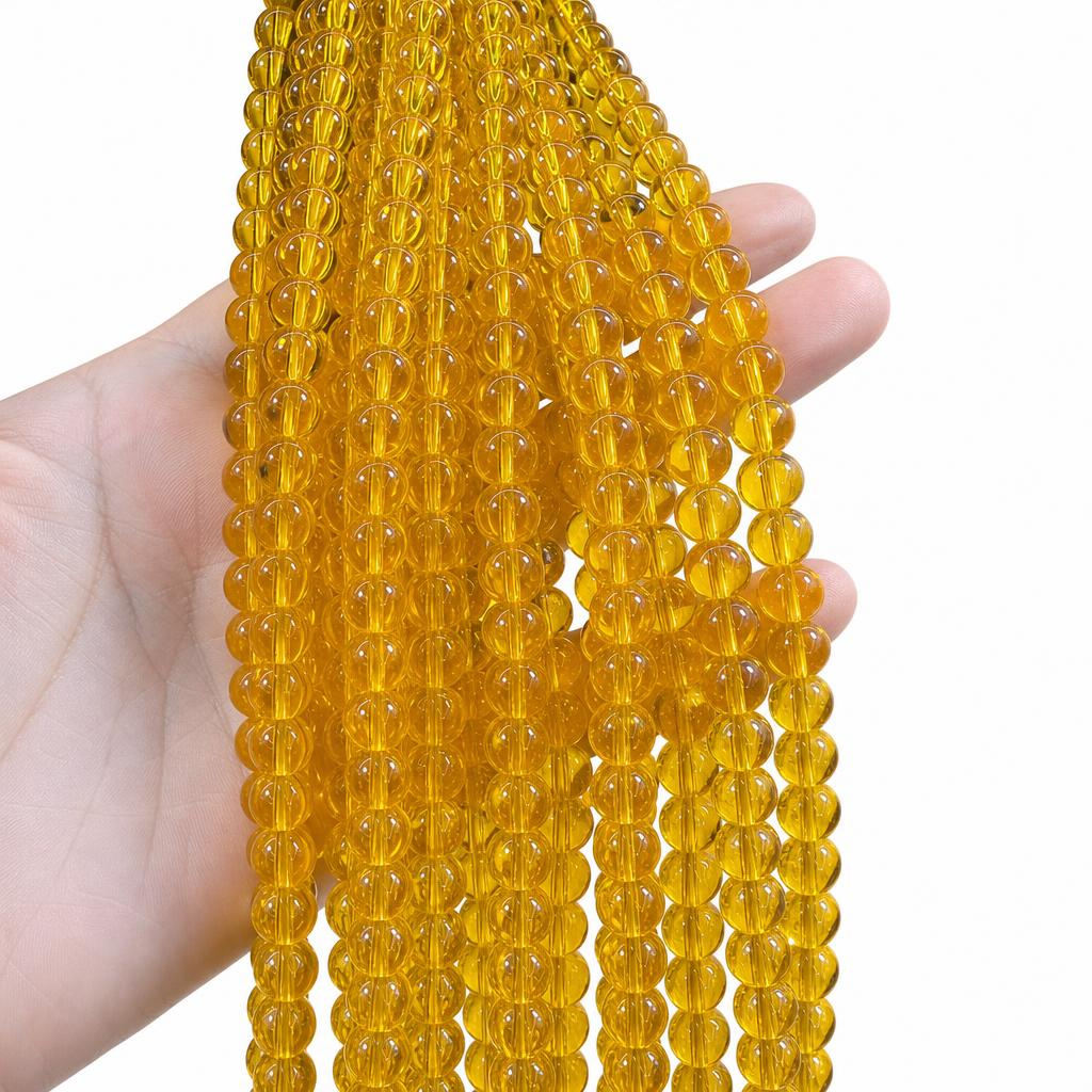 Perles Citrine naturelles