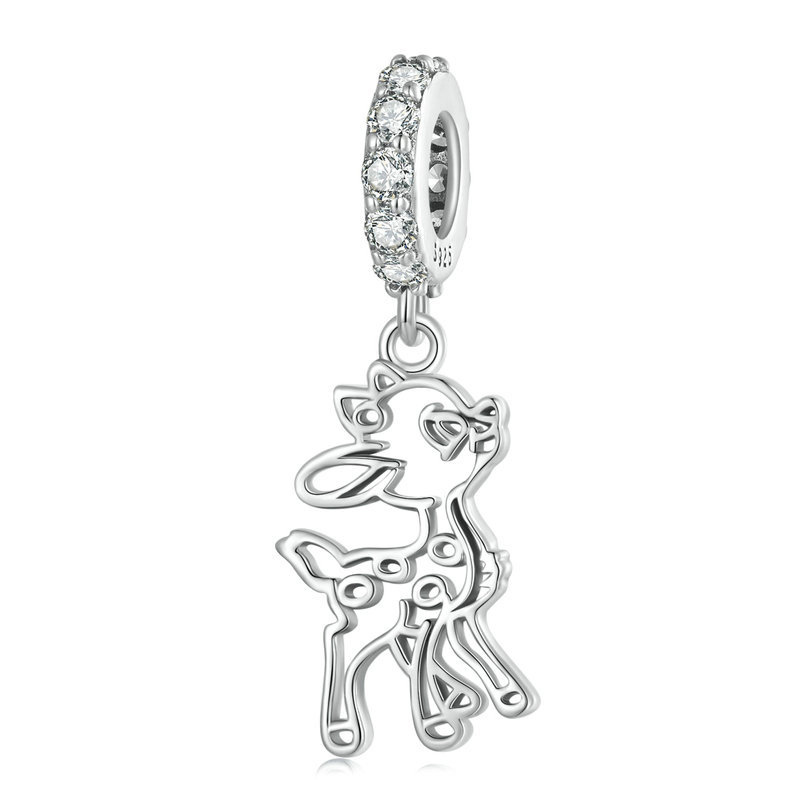 Zircon cubique Micro Pave pendentif en argent sterling