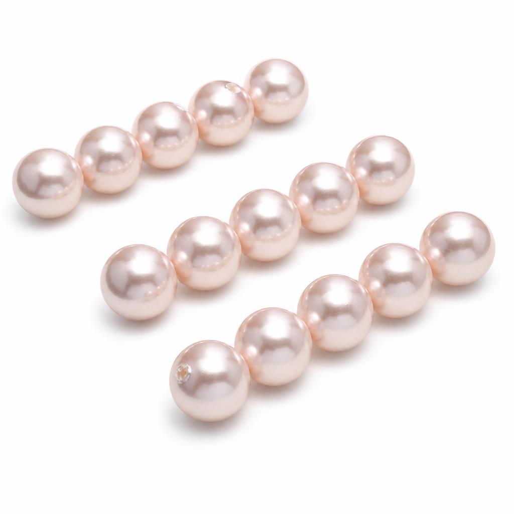 Perlas de Mar Meridional de Shell perforado mitad