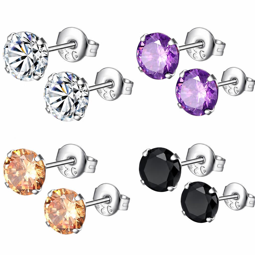 Zircon cubique ( CZ ) goujon boucle