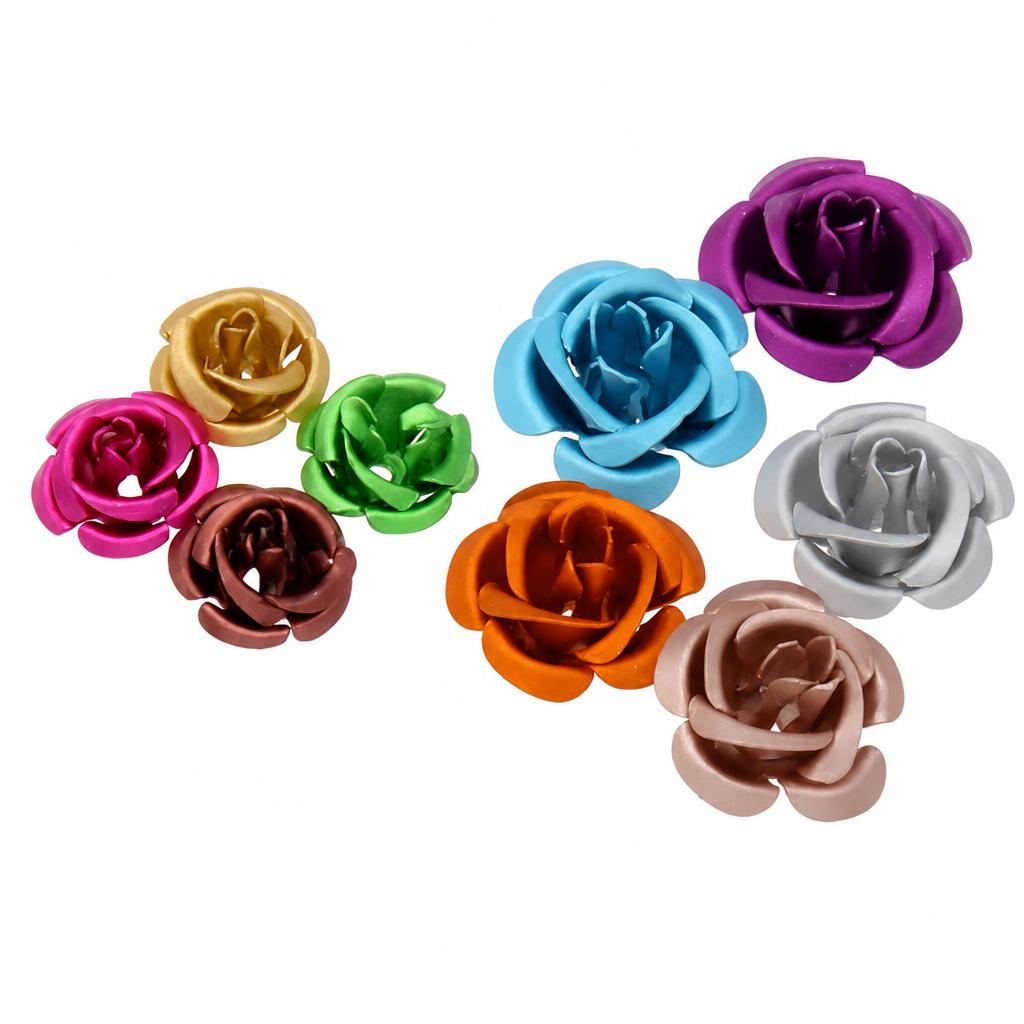 Granos de flor de aluminio