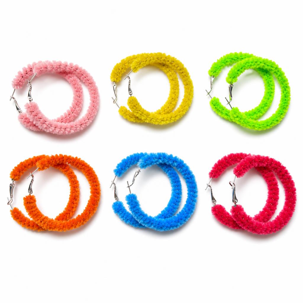 Boucles d'oreilles Pom Pom