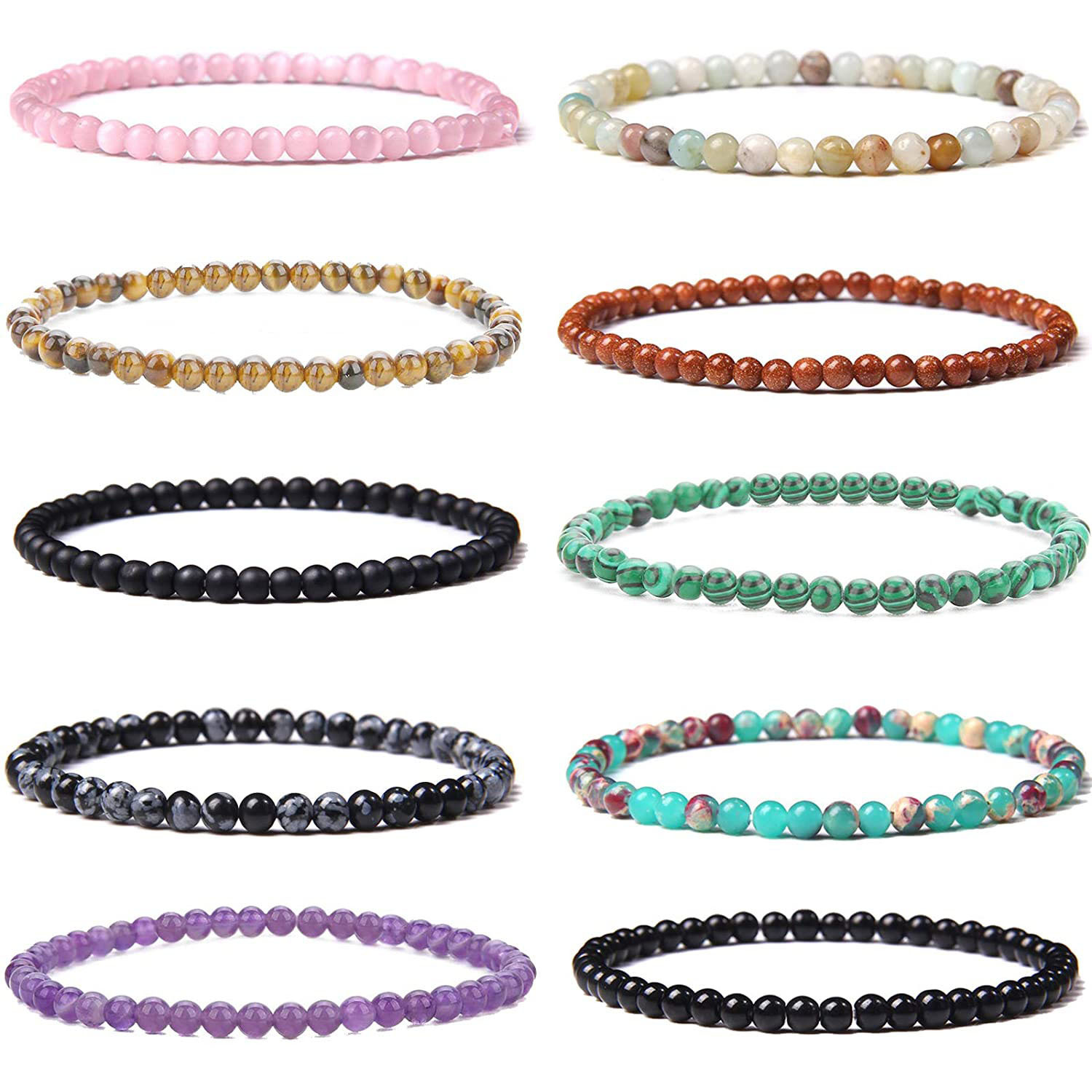 Pulseras de piedras preciosas