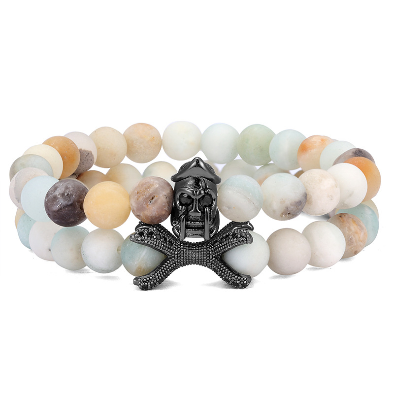 Pulseras de Amazonite natural