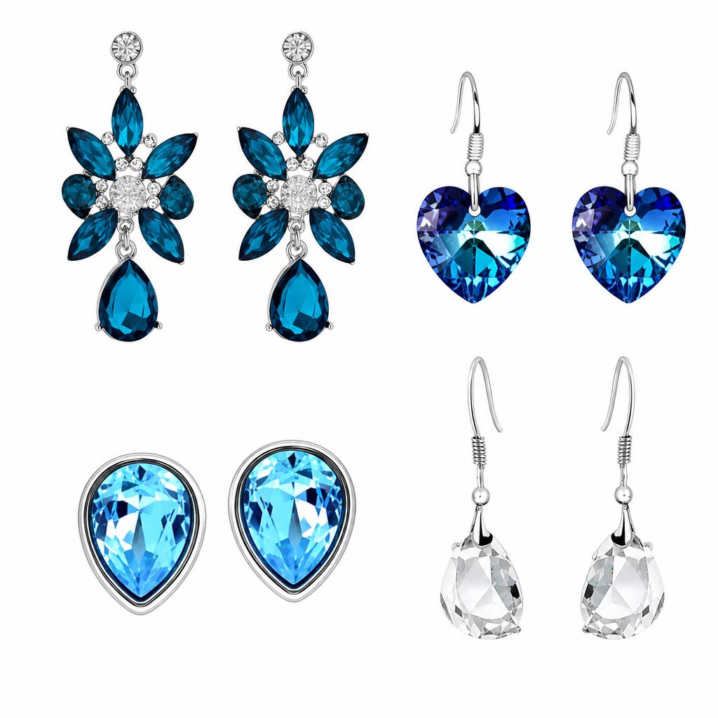 Boucles d'oreilles cristal