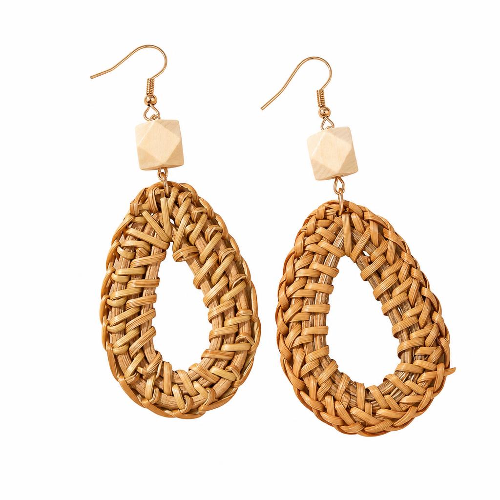 Boucles d'oreille en bois