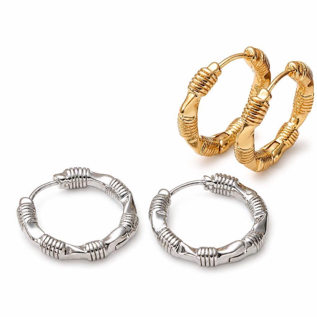 Boucle d'oreille Creole cerceau laiton