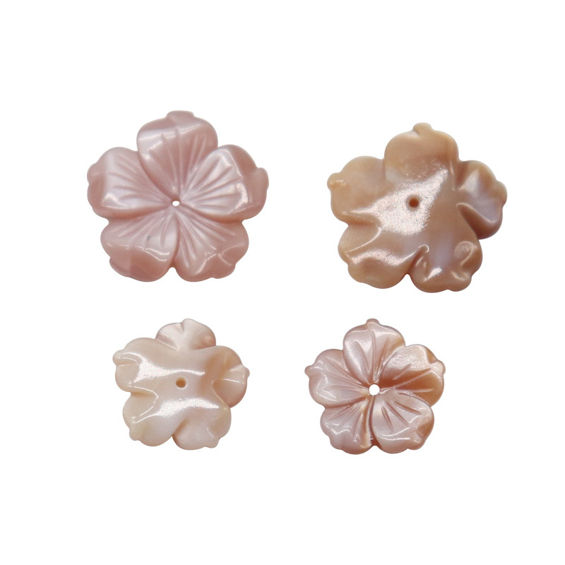 Naturlig Pink Shell Perler