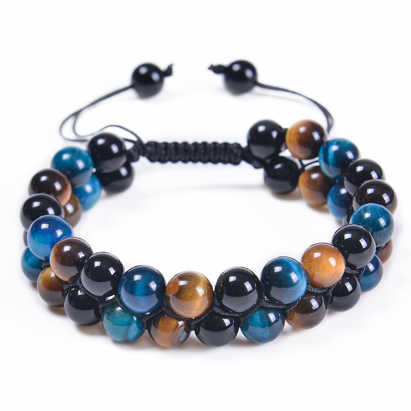 Gemstone Woven Ball Bráisléid