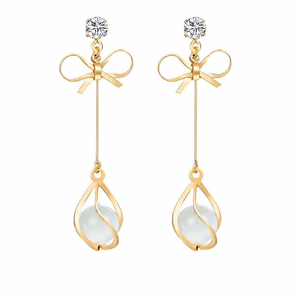 Boucles d'oreilles pendantes en laiton