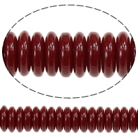 Resin Jewelry Beads Rondelle red Approx 1.8mm Length Approx 16 Inch Sold By Lot