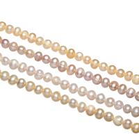 Kartoffel ferskvandskulturperle Beads, Ferskvandsperle, naturlig, forskellige stilarter for valg, 5-6mm, Hole:Ca. 0.8mm, Solgt Per Ca. 14.5 inch, Ca. 14 inch, Ca. 14.3 inch Strand