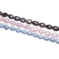 Kartoffel Süßwasser Zuchtperlen, Natürliche kultivierte Süßwasserperlen, keine, 8-9mm, Bohrung:ca. 0.8mm, verkauft von Strang