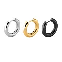 Stainless Steel Huggie Hoop Earrings plated fashion jewelry & Unisex Sold By PC
