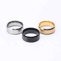 Stainless Steel Finger Ring plated fashion jewelry & Unisex 8mm Sold By PC
