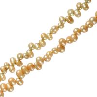 Kartoffel Süßwasser Zuchtperlen, Natürliche kultivierte Süßwasserperlen, keine, 7-8mm, Bohrung:ca. 0.8mm, verkauft per ca. 14.5 ZollInch Strang