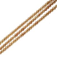 Kartoffel Süßwasser Zuchtperlen, Natürliche kultivierte Süßwasserperlen, keine, 6-7mm, Bohrung:ca. 0.8mm, verkauft per ca. 14.5 ZollInch Strang