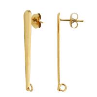 Stainless Steel Earring Stud Components 304 Stainless Steel Vacuum Ion Plating DIY Sold By Bag