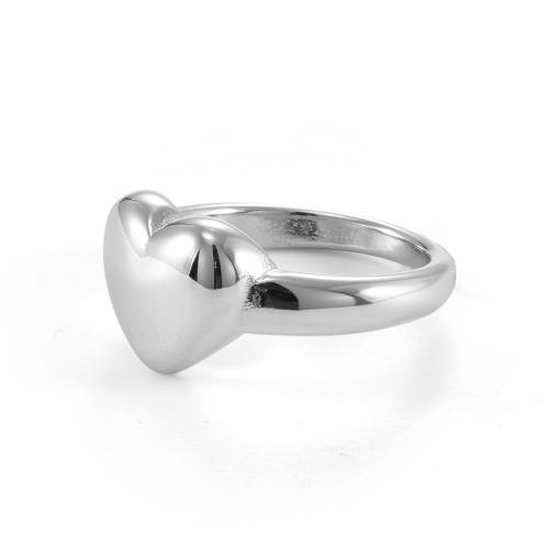 Ring Finger ze stali nierdzewnej, Stal nierdzewna 304, obyty, biżuteria moda & różnej wielkości do wyboru & dla kobiety, oryginalny kolor, sprzedane przez PC