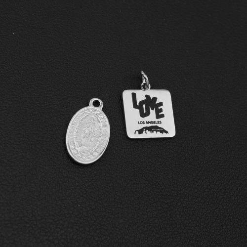 Ciondoli gioielli in acciaio inox, 304 acciaio inox, placcato, DIY, nessuno, Venduto da PC