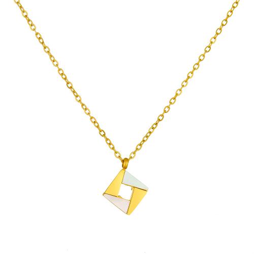 Jewelry Cruach dhosmálta muince, 304 Cruach dhosmálta, dath an óir plated, jewelry faisin & do bhean & log, Díolta De réir PC