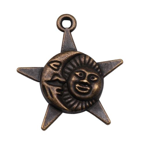 Zink-Aluminium-Anhänger, Zinklegierung, Sonne, plattiert, DIY, keine, verkauft von PC