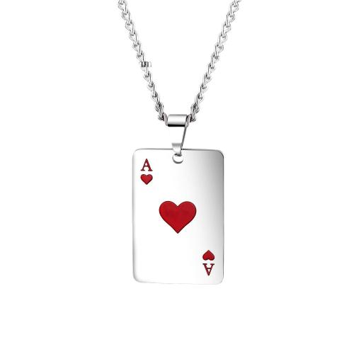 Ciondoli di titanio, Titantium acciaio, poker, stili diversi per la scelta & smalto, Venduto da PC