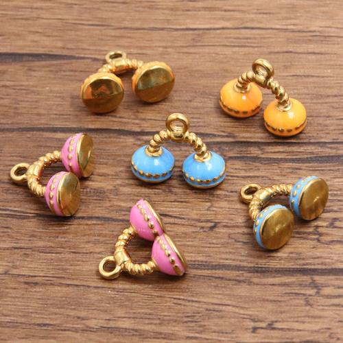 Stainless Steel Pendants 304 Stainless Steel plated DIY & enamel Sold By Bag
