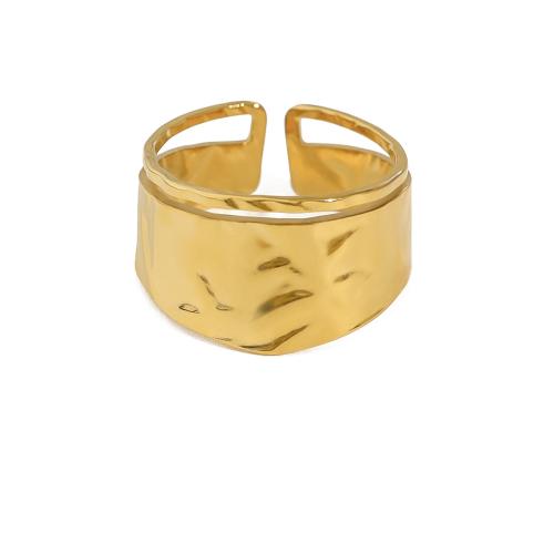 Stainless Steel Finger Ring 304 Stainless Steel 18K gold plated fashion jewelry & for woman Sold By PC