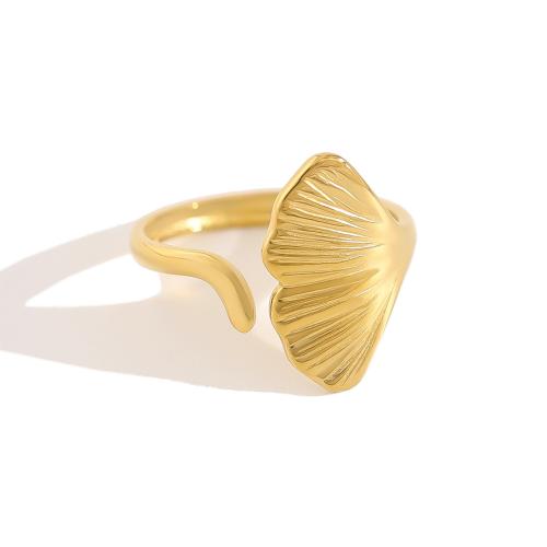 Stainless Steel Finger Ring 304 Stainless Steel 18K gold plated fashion jewelry & for woman Sold By PC