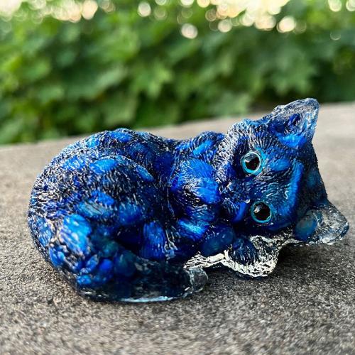 Gemstone Decoration with Resin epoxy gel Cat Sold By PC