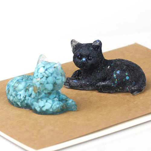 Gemstone Decoration with Resin epoxy gel Cat Sold By PC