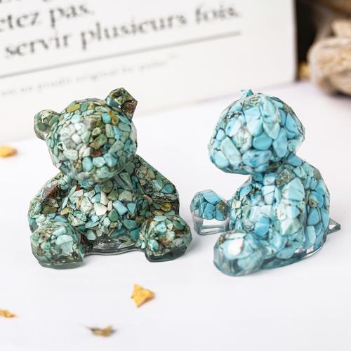 Gemstone Decoration with Resin epoxy gel Bear Sold By PC
