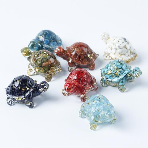 Gemstone Decoration with Resin epoxy gel Turtle Sold By PC