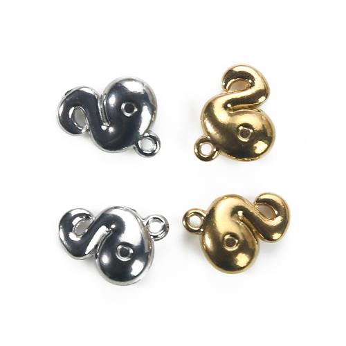 Nerezová ocel zvířat Přívěsky, 304 Stainless Steel, Had, DIY, více barev na výběr, 9.50x3.82x12.67mm, Prodáno By PC