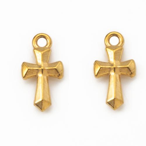 Nerezová ocel Cross Přívěsky, 304 Stainless Steel, Kříž, DIY, více barev na výběr, 8.47x2.74x16.15mm, Prodáno By PC