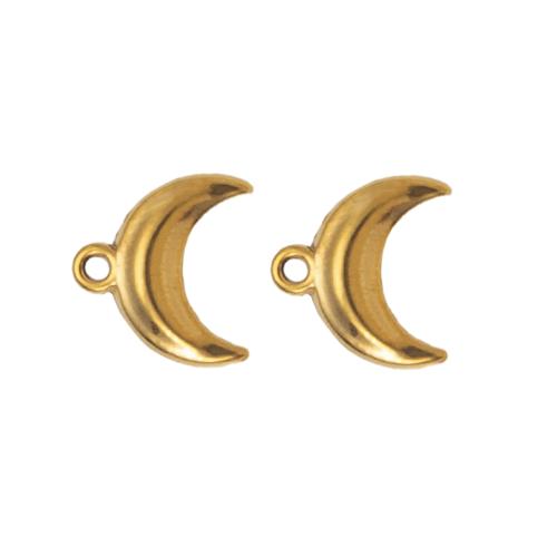 Stainless Steel Pendants 304 Stainless Steel Moon DIY Sold By PC