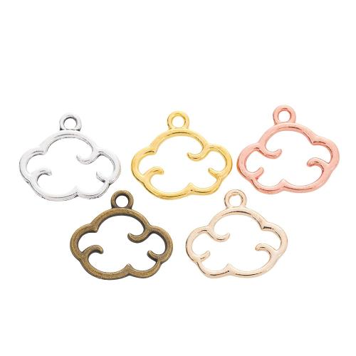Zinc Alloy Hollow Pendants Cloud plated DIY Sold By Bag