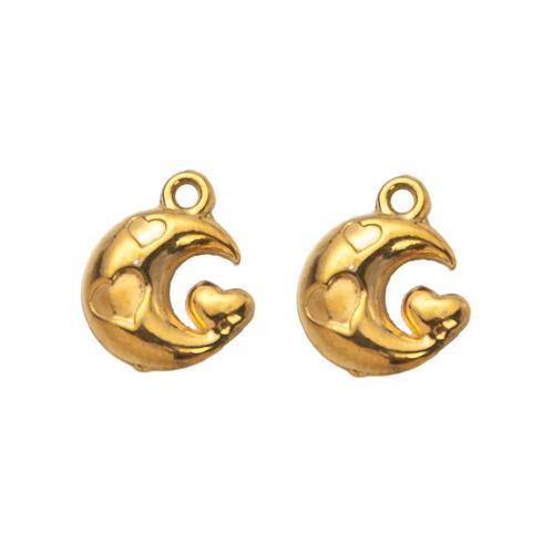 Stainless Steel Pendants 304 Stainless Steel Moon DIY Sold By PC