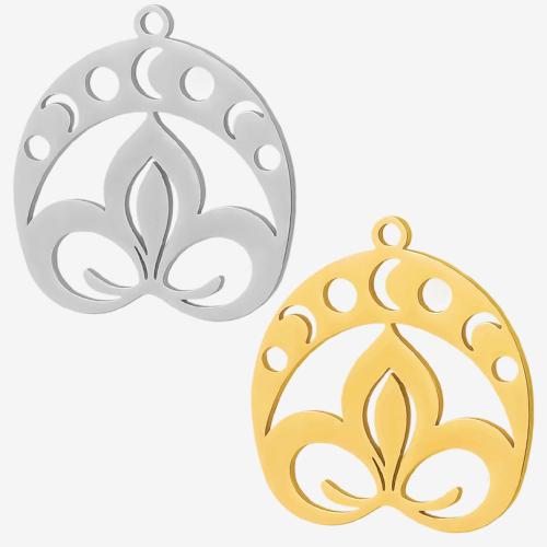 Stainless Steel Pendants 304 Stainless Steel plated DIY & hollow Sold By Bag