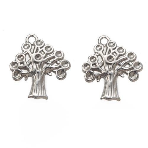 Stainless Steel Pendants 304 Stainless Steel Tree DIY Sold By PC