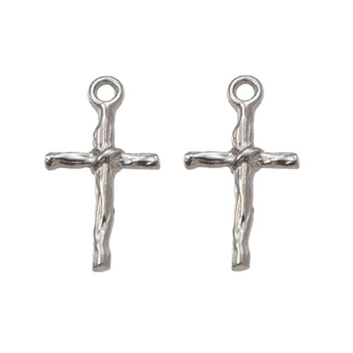 Nerezová ocel Cross Přívěsky, 304 Stainless Steel, Kříž, DIY, více barev na výběr, 8.91x2.68x15.62mm, Prodáno By PC