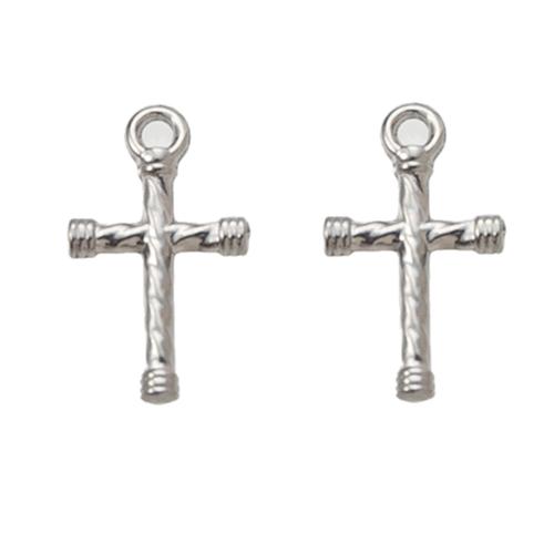 Nerezová ocel Cross Přívěsky, 304 Stainless Steel, Kříž, DIY, více barev na výběr, 9.04x2.24x15.16mm, Prodáno By PC