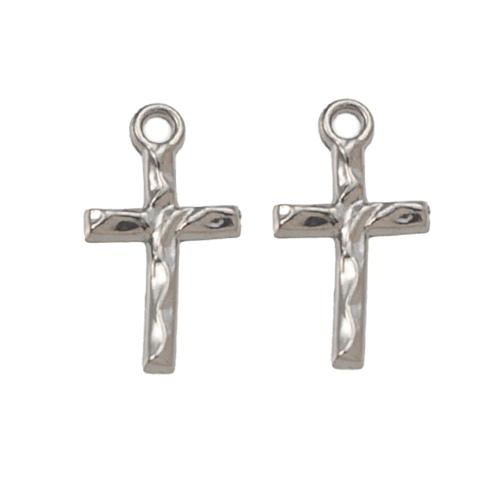 Nerezová ocel Cross Přívěsky, 304 Stainless Steel, Kříž, DIY, více barev na výběr, 8.58x2.57x15.17mm, Prodáno By PC
